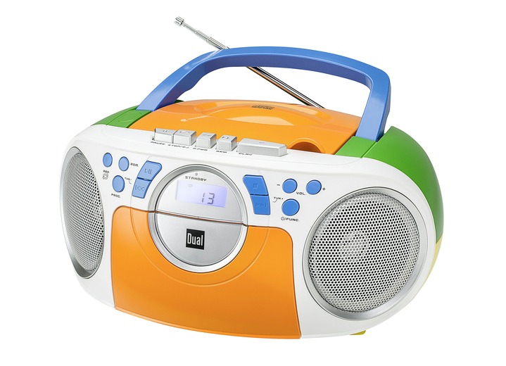 Modern - «Dual» P70 CD-/Radio-/Kassettenspieler, verschiedene Farben, in Farbe BUNT Ansicht 1