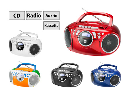 Tragbarer CD-/Radio-/Kassettenspieler