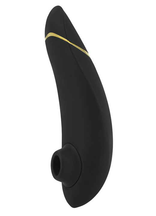 Erotik - Akku Massagegeräte Womanizer® Premium in verschiedenen Farben, in Farbe SCHWARZ-GOLD