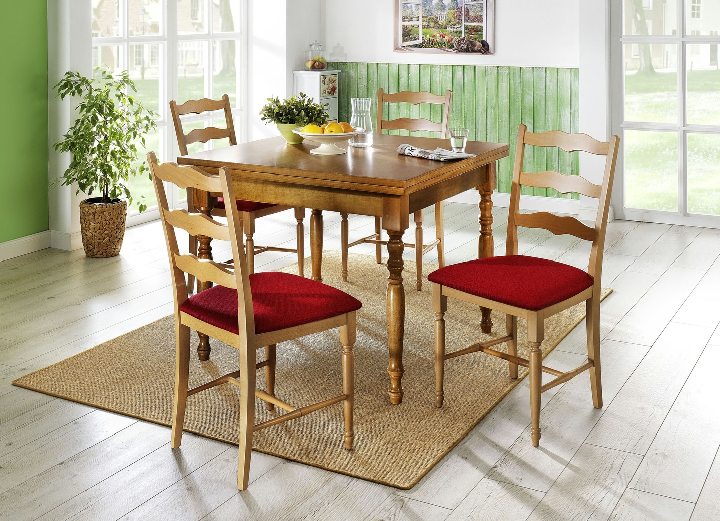 Esstisch, ausziehbar, in verschiedenen Farben Esszimmer