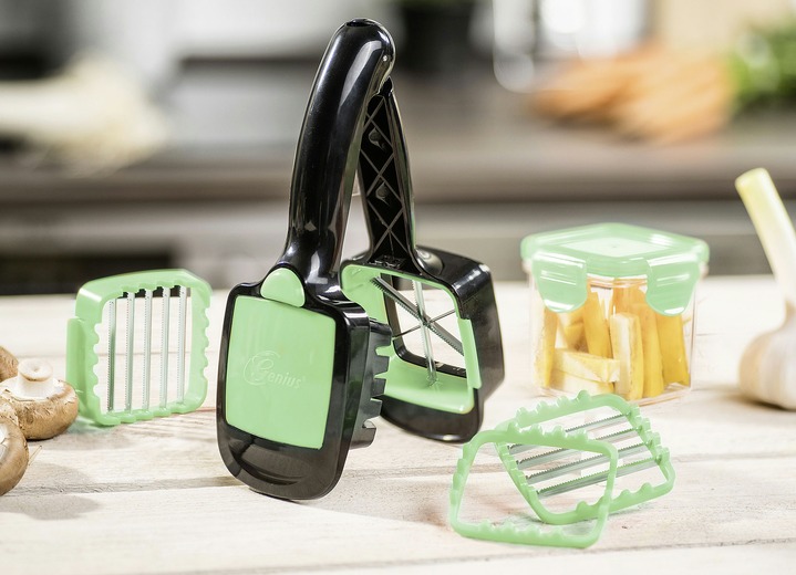 - Genius Nicer Dicer Quick 7-teilig, in Farbe SCHWARZ-GRÜN