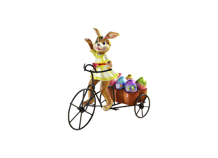 - Verschiedene Osterhasen mit Vollmilchschokolade, in Farbe SCHWARZ, in Ausführung Osterhasen-Frau Ansicht 1
