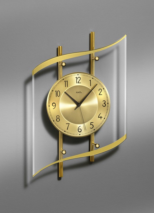 Uhren - Wanduhr mit Funkuhrwerk, in Farbe GOLD Ansicht 1