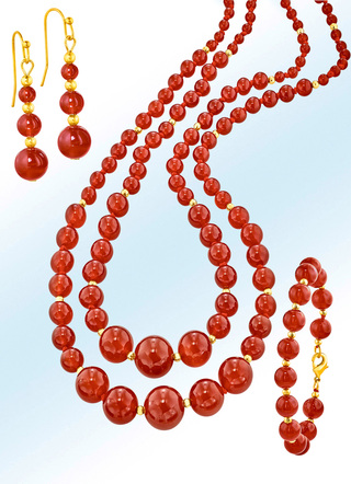 3 teiliges Schmuck-Set in 4 Varianten