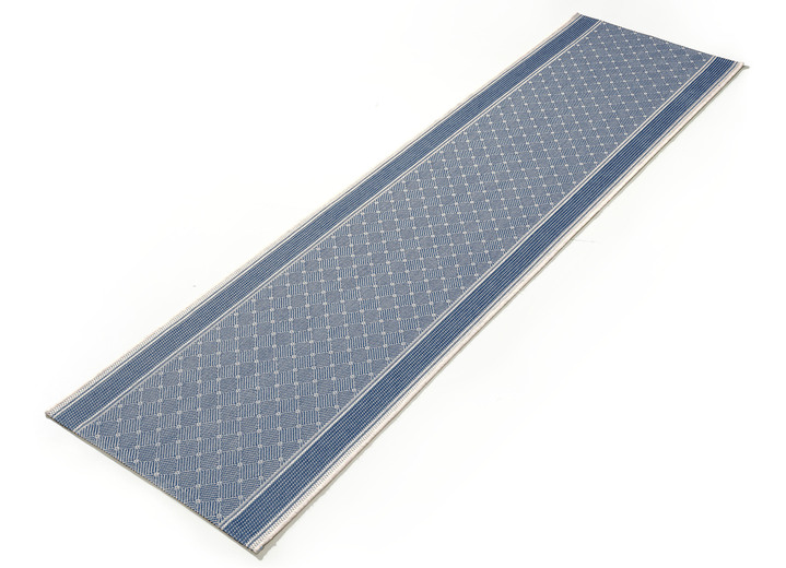 Läufer & Stufenmatten - Läufer nach Wunschmass in Sisaloptik, in Größe 102 (Läufer, 67 cm breit) bis 106 (Läufer, 100 cm breit), in Farbe BLAU Ansicht 1