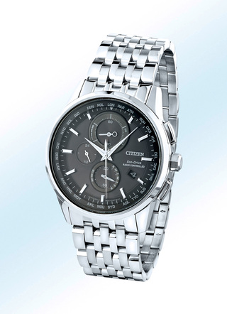 Sportlicher Funk-Solar-World Timer