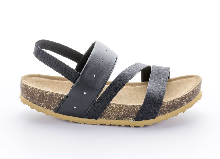 Gesunder Fuss - Walkmaxx®-Sandale, in Größe 036 bis 042, in Farbe SCHWARZ Ansicht 1