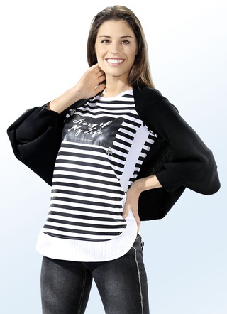 Strick-Bolero in legerer Form