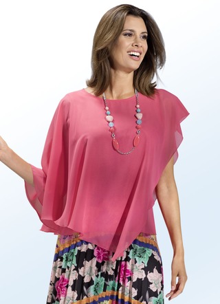 Poncho-Tunika in Pink