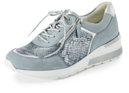 Trendiger Schnürschuh in 3 Farben mit herausnehmbarem Lederfussbett, Weite H