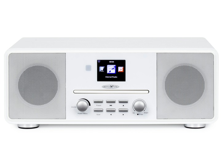Modern - Reflexion HRA19INT Stereoanlage mit Internet-Radio, in Farbe WEISS Ansicht 1