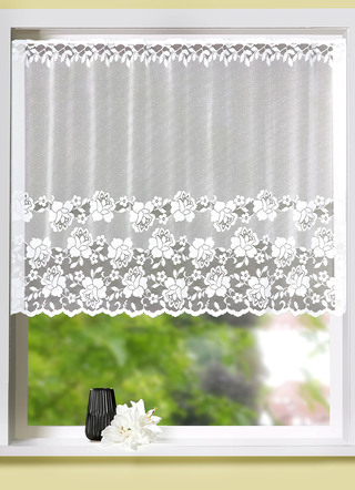 Dekorativer Kleinfenster-Vorhang mit Stangendurchzug