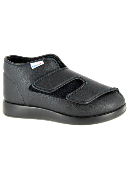 Slipper & Schnürschuhe - Florett Klettschuh für Damen und Herren, in Größe 037 bis 047, in Farbe SCHWARZ, in Ausführung Innenfutter 100% Baumwolle Ansicht 1