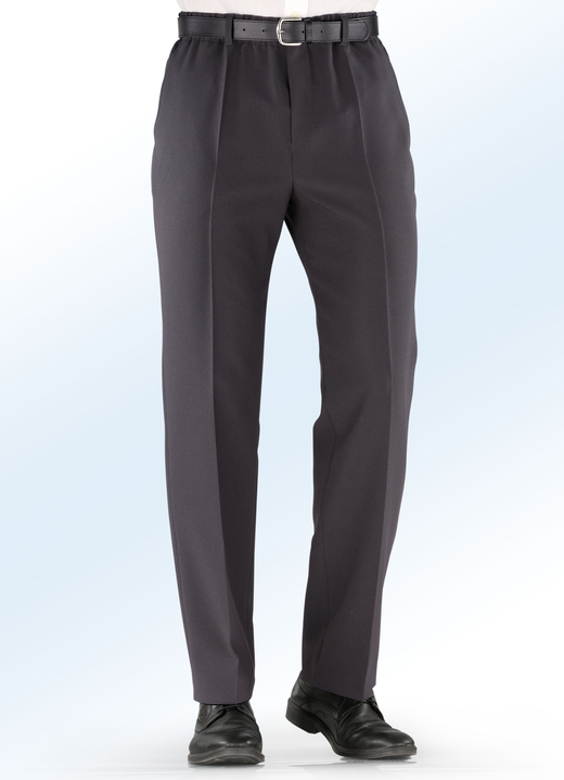 Herrenmode - Schlupfhose von «Klaus Modelle» in 4 Farben , in Größe 024 bis 064, in Farbe DUNKELGRAU Ansicht 1