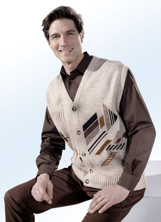 Stilvolles Gilet mit durchgehender Knopfleiste
