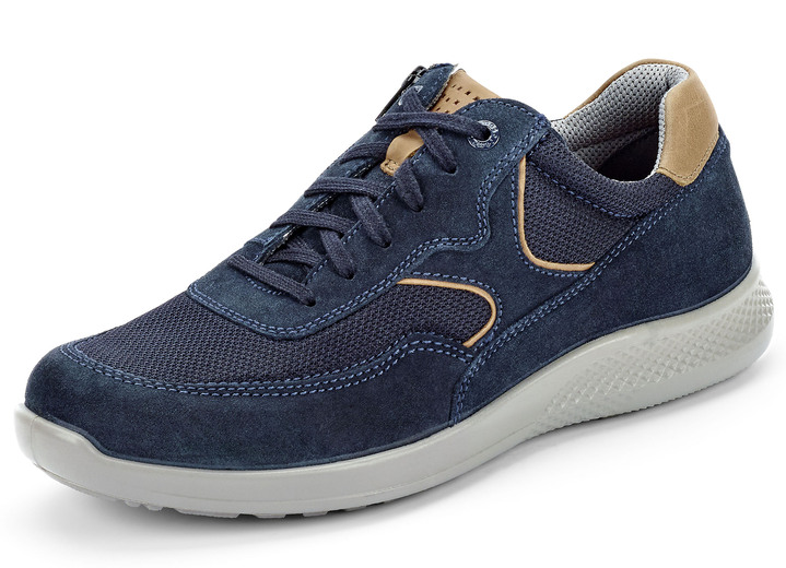 Slipper & Schnürschuhe - GINO GALANTE Schnürschuh mit praktischem Innenreissverschluss, in Größe 040 bis 047, in Farbe MARINE Ansicht 1