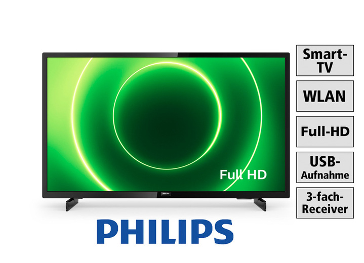 - Philips Full-HD-LED-Fernseher in verschiedenen Grössen, in Farbe SCHWARZ Ansicht 1