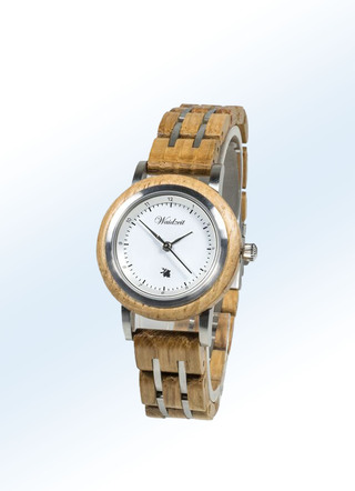 Damenuhr mit Holzband