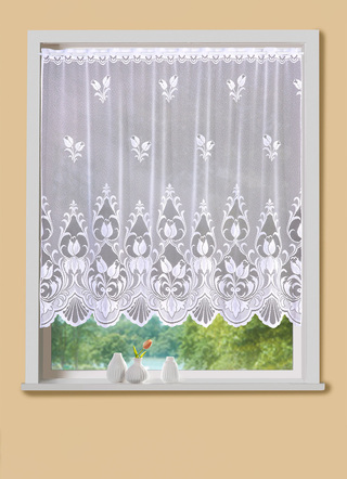 Kleinfenster-Vorhang mit Stangendurchzug