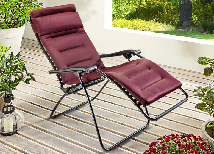 Gartenmöbel - «Lafuma Air Comfort» Relax-Liege, in Farbe BORDEAUX, in Ausführung Relax-Liege Ansicht 1