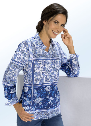 Bluse mit Manschettenärmeln