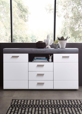 Sideboard mit Schubladen und Türen mit Softclose und Selbsteinzug