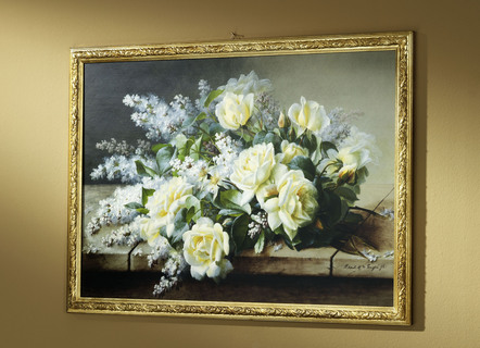 Bild mit Rosenblumenstrauss