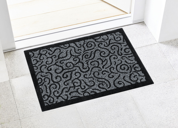 Fussmatten - Praktische Schmutzfangmatten für innen und aussen, in Größe 101 (40x60 cm) bis 107 (60x180 cm), in Farbe GRAU Ansicht 1