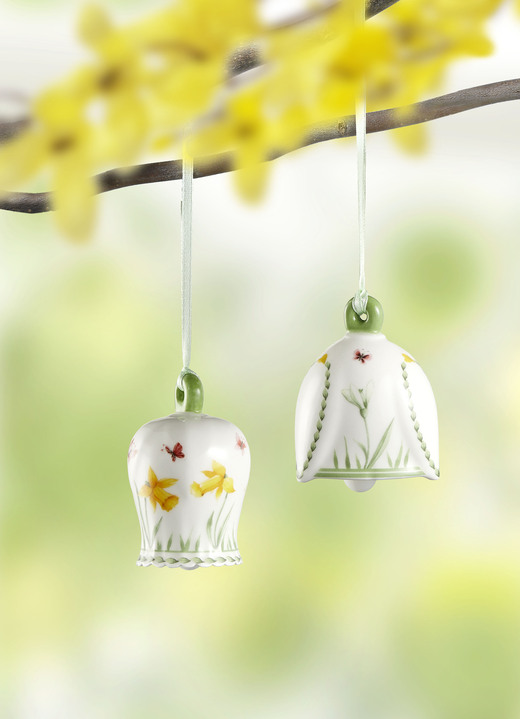 - Blumenglöckchen aus Porzellan, in Farbe WEISS, in Ausführung Blumenglöckchen Schneeglöckchen