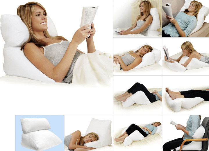 Bettwaren - Dreamolino Flip Pillow 10-in-1, in Farbe WEIß Ansicht 1