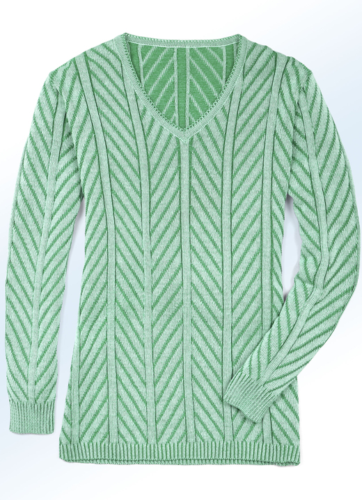 - Pullover, in Größe 040 bis 052, in Farbe PISTAZIE-GRÜN
