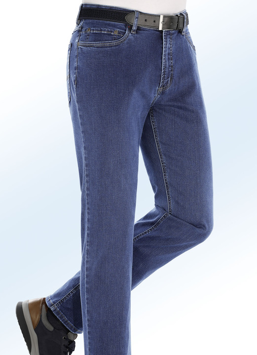 Hosen - Superstretch-Jeans von «Suprax» in 4 Farben, in Größe 024 bis 060, in Farbe JEANSBLAU Ansicht 1
