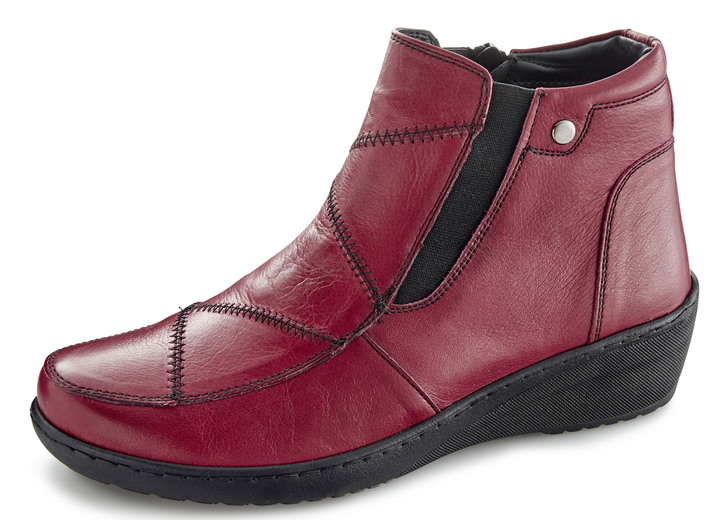 Komfortschuhe - Gemini, bequeme Damen-Boots, Weite H, mit herausnehmbarem Fussbett, in Größe 036 bis 042, in Farbe BORDEAUX Ansicht 1