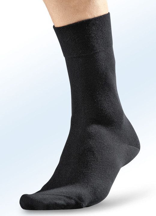 Unterwäsche - Schiesser Fünferpack Socken, in Größe 001 (Schuhgröße 39-42) bis 002 (Schuhgröße 43-46), in Farbe 5X SCHWARZ Ansicht 1