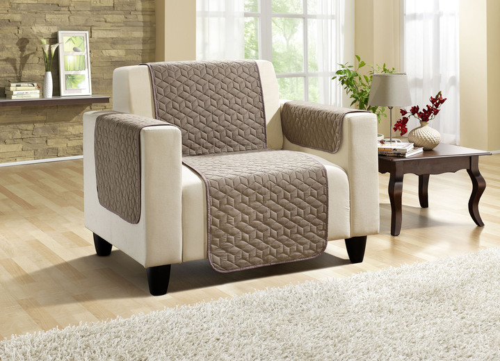 - Wohnaccessoires mit Anti-Rutsch-Beschichtung, in Größe 101 (Sesselschoner, 50x150 cm) bis 865 (2 Armlehnenschoner, 50x 70 cm), in Farbe TAUPE