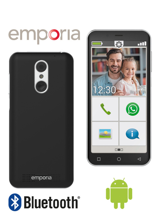 Smartphones & Telefone - Emporia Smart.4. Smartphone, in Farbe SCHWARZ Ansicht 1