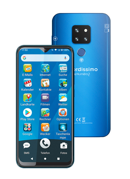 Technik - Ordissimo Smartphone LeNuméro, in Farbe SCHWARZ, in Ausführung Smartphone LeNuméro2