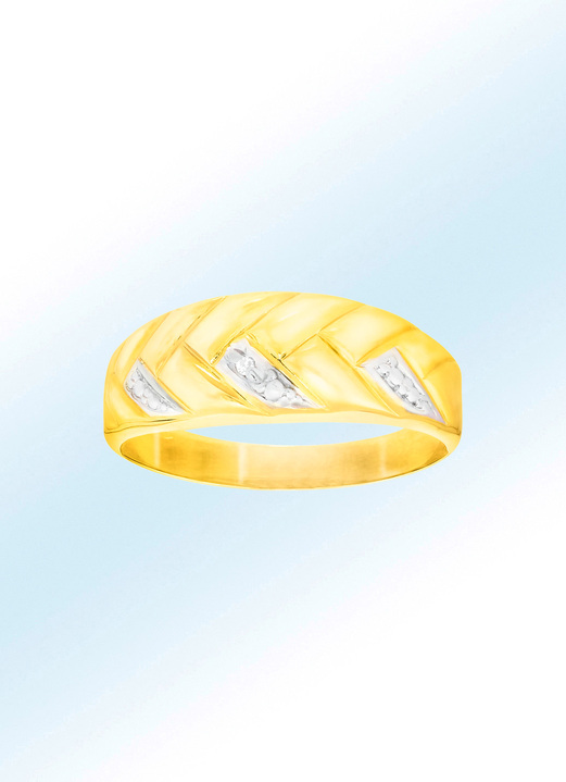 - Damenring aus Gold mit Diamant, in Größe 160 bis 220, in Farbe