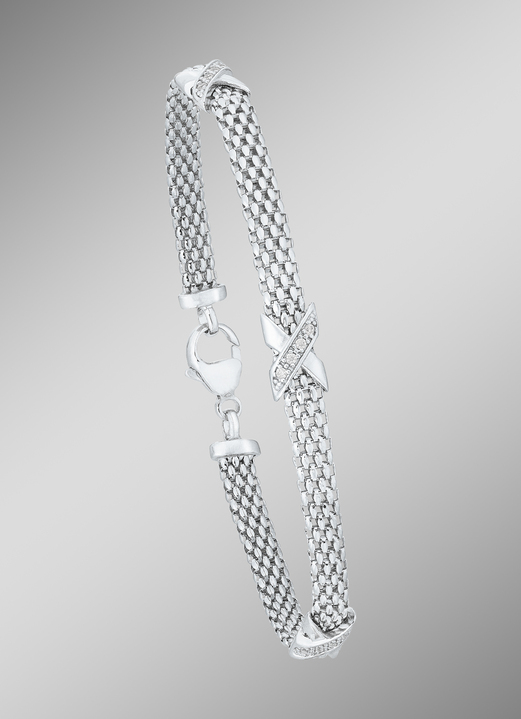 Halsketten & Armbänder - Armband mit Zirkonia, in Farbe