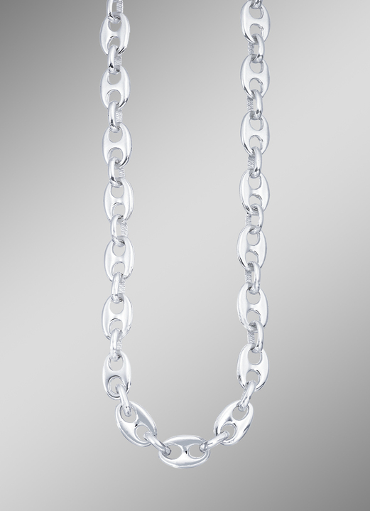 - Geschmackvolle Garnitur in Silber 925/- fein, in Farbe , in Ausführung Halskette, 50 cm lang