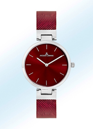Quartz-Damenuhr mit Edelstahlgehäuse und Edelstahlband