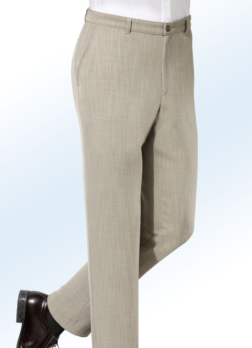 Herrenmode - «Klaus-Modelle»-Hose in 3 Farben, in Größe 024 bis 110, in Farbe SAND MELIERT Ansicht 1