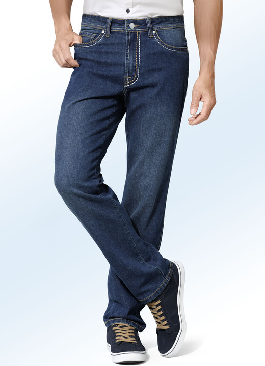 Hosen - Jeans in 2 Farben, in Größe 024 bis 060, in Farbe DUNKELBLAU Ansicht 1