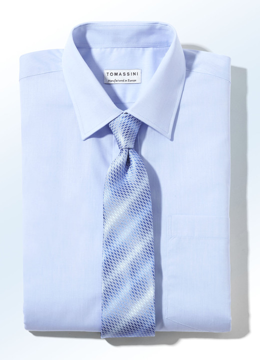 Hemden, Pullover & Shirts - Hemd mit Kentkragen in 5 Farben und 2 Ausführungen Hemden, Pullover & Shirts - Hemd mit Kentkragen in 5 Farben und 2 Ausführungen, in Größe 038 bis 050, in Farbe BLEU