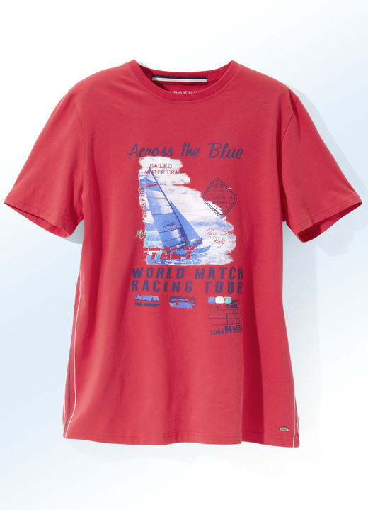Hemden, Pullover & Shirts - Shirt von «Milano Italy» in 3 Farben, in Größe 3XL (64/66) bis XXL (60/62), in Farbe ROT Ansicht 1