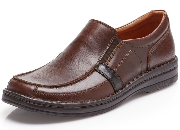 Slipper & Schnürschuhe - GINO GALANTE, klassische Herren-Slipper, mit herausnehmbarem Fussbett, in Größe 039 bis 046, in Farbe BURGUND Ansicht 1