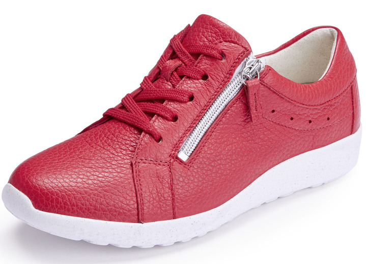 Komfortschuhe - Waldläufer, bequeme Damen-Schnürschuhe, Weite K, mit herausnehmbarem Fussbett, in Größe 3 1/2 bis 8, in Farbe ROT Ansicht 1