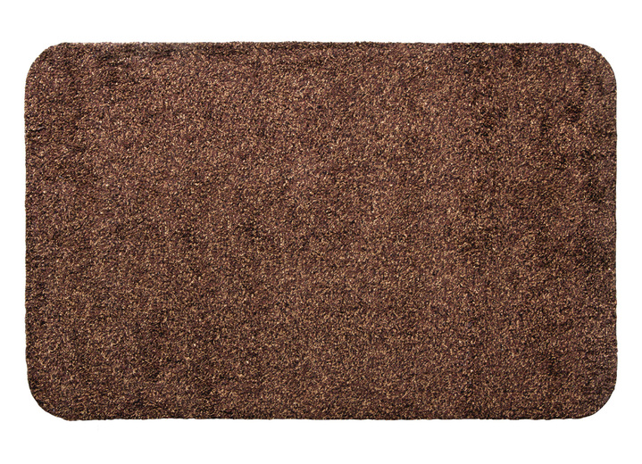 Fussmatten - Waschbare Schmutzfangmatte für innen und aussen, in Größe 101 (40x 60 cm) bis 120 (100x150 cm), in Farbe BRAUN Ansicht 1