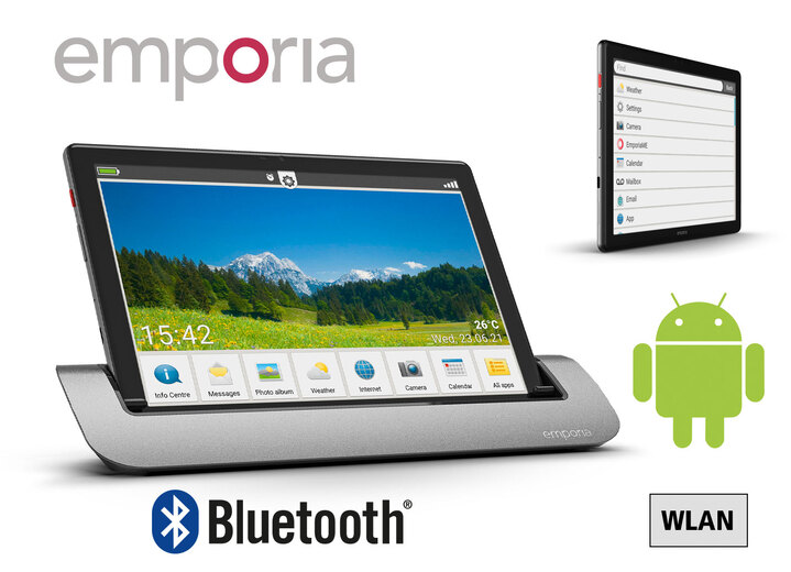 - Emporia TAB1 Tablet-PC, in Farbe SCHWARZ Ansicht 1