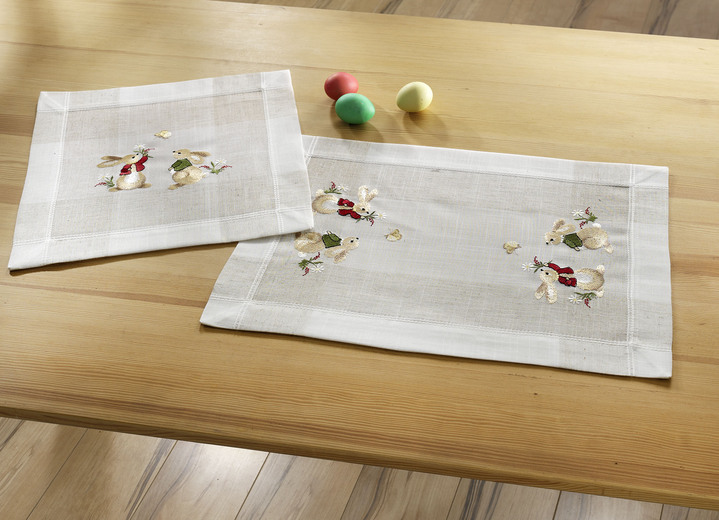 Tischdecken - Tisch- und Raumdekoration, in Größe 102 (Läufer, 40/ 85 cm) bis 404 (Kissenbezug, 40/ 40 cm), in Farbe SEKT-BUNT Ansicht 1